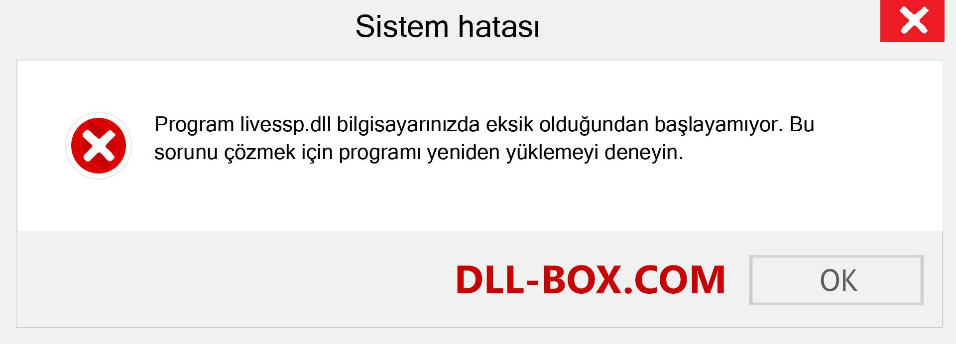 livessp.dll dosyası eksik mi? Windows 7, 8, 10 için İndirin - Windows'ta livessp dll Eksik Hatasını Düzeltin, fotoğraflar, resimler